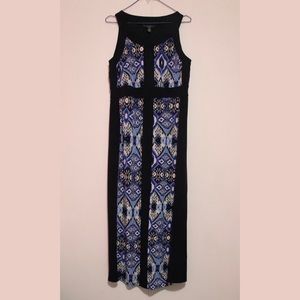R&M Maxi Printed Dress Petite Sized